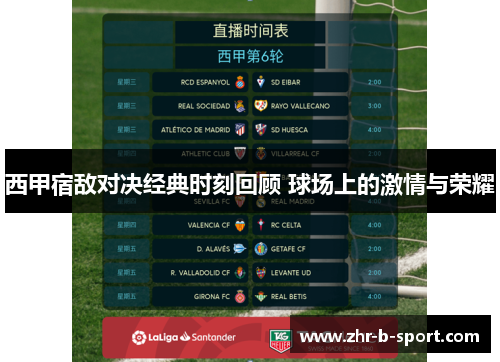 西甲宿敌对决经典时刻回顾 球场上的激情与荣耀